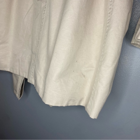 Simply Vera VERA WANG Cream Short Trench Women’s Medium - Picture 9 of 10
